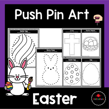 Preview of Fine Motor: Easter Push Pin | Pokey Pin Art