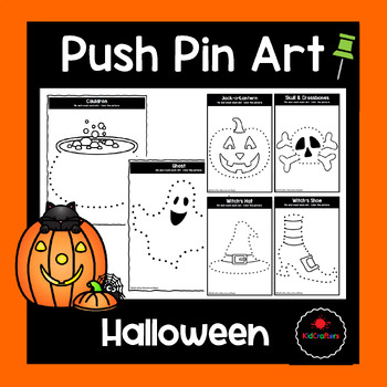 Preview of Fine Motor: Halloween Push Pin | Pokey Pin Art