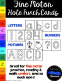 Fine Motor Hole Punch Cards