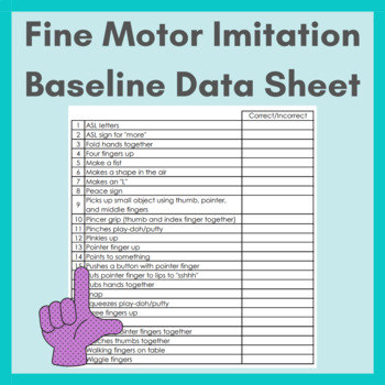 Preview of Fine Motor Imitation Baseline