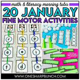 Fine Motor January Activities | January Morning Work Tubs 