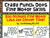 Fine Motor Labs: Crazy Punch Dots Zoo Animal Themed for Ce