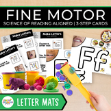 Fine Motor Letter Mats Science of Reading Aligned Pre-K 3-