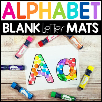 Preview of Fine Motor Letter of the Week: Blank Alphabet Mats