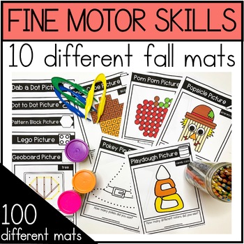 Preview of Fine Motor Mats For Fall