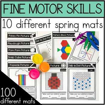 Preview of Fine Motor Mats for Spring