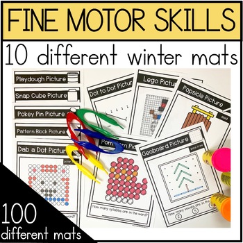 Preview of Fine Motor Mats for Winter