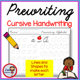 Fine Motor PREWRITING CURSIVE ALPHABET Tracing Lines and S
