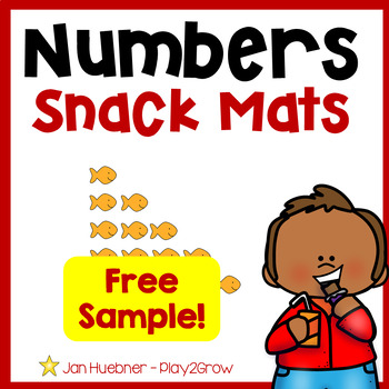 Preview of NUMBERS 0-20 SNACK MATS with Activities Fine Motor PREWRITING FREE SAMPLE!