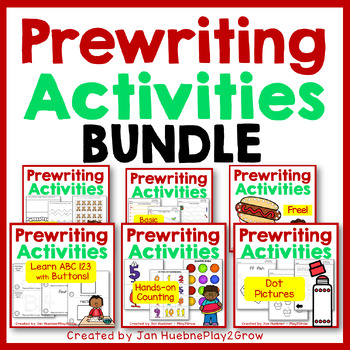 Preview of Fine Motor PREWRITING Worksheets & Activities BUNDLE Toddlers|Preschool