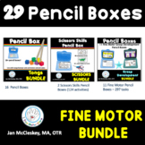 Pencil Box Fine Motor Bundle of Tongs Scissors and Pencil 