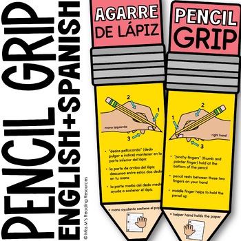 Preview of Fine Motor Activities Pencil Grip Poster Handwriting Practice for Pencil Control