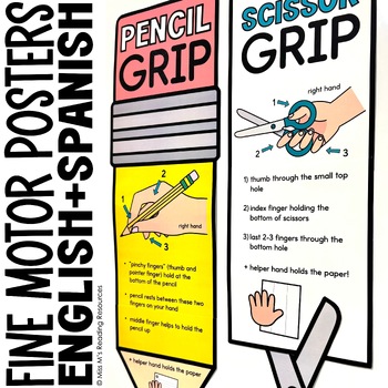 Preview of *HALF OFF* Fine Motor Activities Pencil Grip Scissor Grip Handwriting Scissor