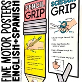 Fine Motor Pencil Grip and Scissor Grip for Handwriting an