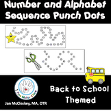 Fine Motor Punch Dots:  Numbers and a - z sequences - BACK