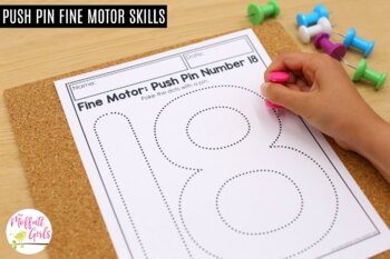 Using push pins to develop fine motor skills - Therapy Fun Zone