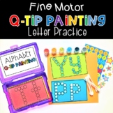 Fine Motor QTip Painting Letter Practice Alphabet Phonics 