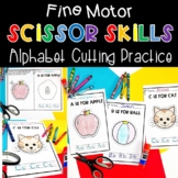 Fine Motor Scissor Skills Alphabet Cutting Practice