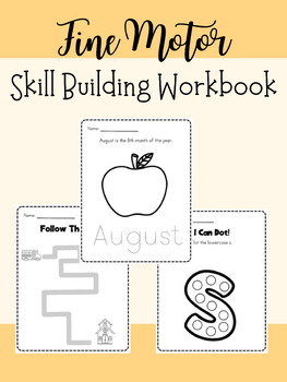 Preview of Fine Motor Skill Building Workbook-262 Pages!