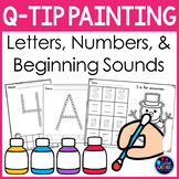 Fine Motor Skill: Q-Tip Painting Worksheets- Alphabet, Beg