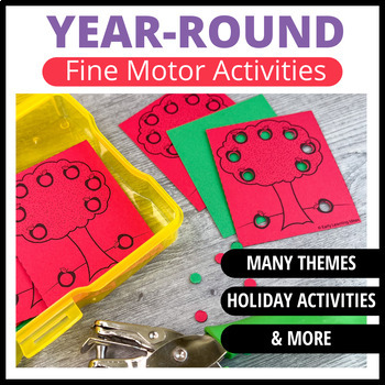 Fine Motor Skills Activities - Fun Hole Punch Activities - for Task Boxes &  Tubs