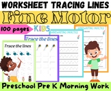 Fine Motor Skills Activities Worksheet Tracing Lines Presc