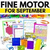 Fine Motor Skills Activities and Worksheets September Back