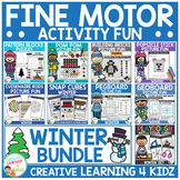 Fine Motor Skills Activity Fun Bundle: Winter