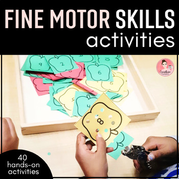 Preview of Fine Motor Skills Activity Pack and Centers for Kindergarten