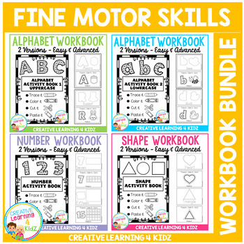 Preview of Fine Motor Skills Activity Workbook Bundle