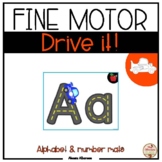 Fine Motor Skills - Drive It! {road/highway alphabet & numbers}
