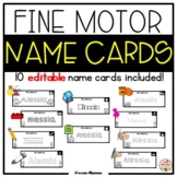 Fine Motor Skills - *Editable* Name Cards