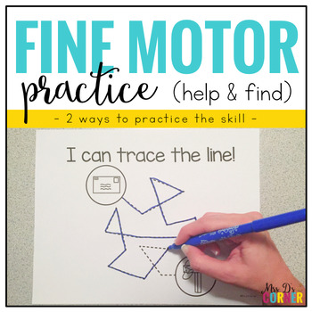Preview of Fine Motor Skills Practice (Help and Find) | Distance Learning