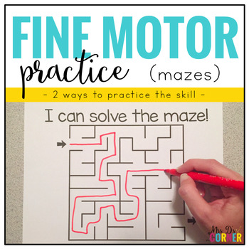 Preview of Fine Motor Skills Practice (Mazes) | Distance Learning