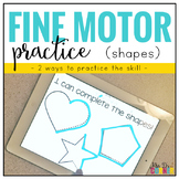 Fine Motor Skills Practice (Shapes) | Distance Learning