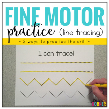 Preview of Fine Motor Skills Practice (Tracing Lines) | Distance Learning