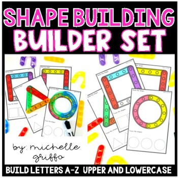 Preview of Fine Motor Skills Shape Building Shape Centers