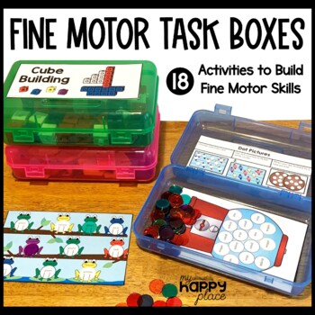 Preview of Fine Motor Skills Task Boxes - Morning Tubs - Fine Motor Activities