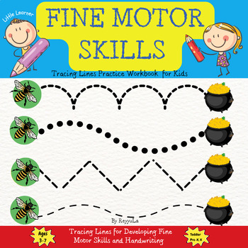 Preview of Fine Motor Skills,Tracing Line,Pencil Control and Pre-Handwriting Practice Book