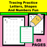 Fine Motor Skills Tracing Practice Letters, Numbers, And S