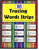 Fine Motor Skills Tracing Words with Visuals PLUS Data