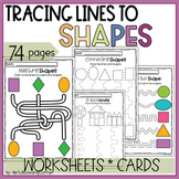 Tracing 2D Shapes Fine Motor Skills Worksheet Preschool / 
