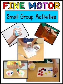 Preview of Fine Motor Small Group Activities- Prek, Preschool