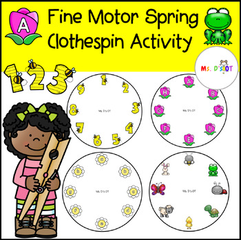 Preview of Fine Motor Spring Clothespin Activity