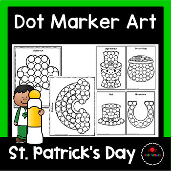 Preview of Fine Motor: St. Patrick’s Day Dot Marker Pictures
