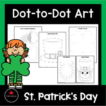 Preview of Fine Motor: St. Patrick’s Day Dot-to-Dot Pictures