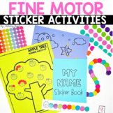 Fine Motor Sticker Activities with an Academic Twist