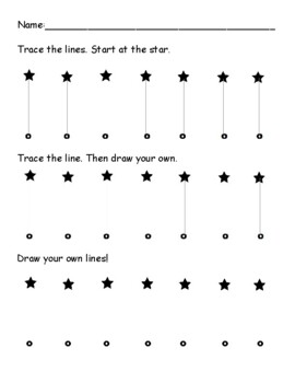 fine motor straight line tracing drawing by diane olson tpt