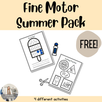 Preview of Fine Motor Summer Pack - FREEBIE