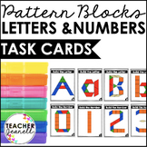 Fine Motor Task Boxes Letters and Numbers Pattern Blocks Bundle